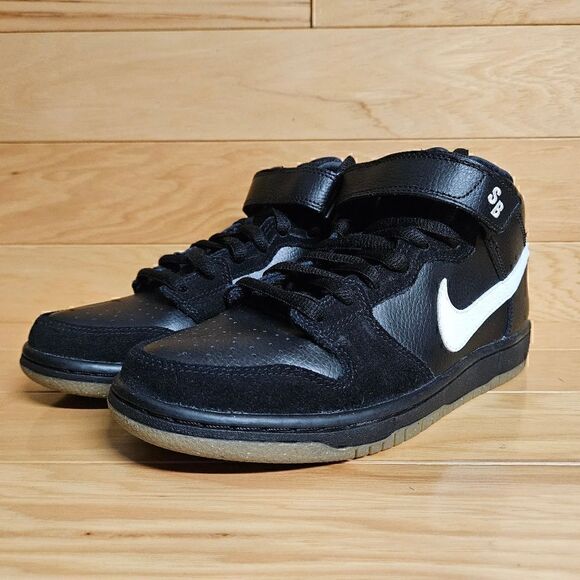 Nike Dunk Mid Pro SB Size 8 Black White Anthracite Gum 2012 Mens Shoe 314383 016 - Picture 6 of 12